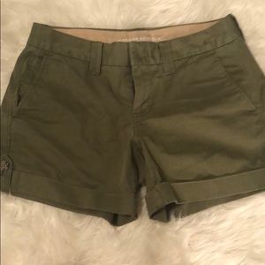 Army green shorts